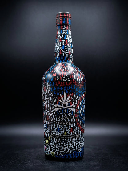 Black Market 750ml bottle product shot — premium hemp-derived spirit alternative — Black Market