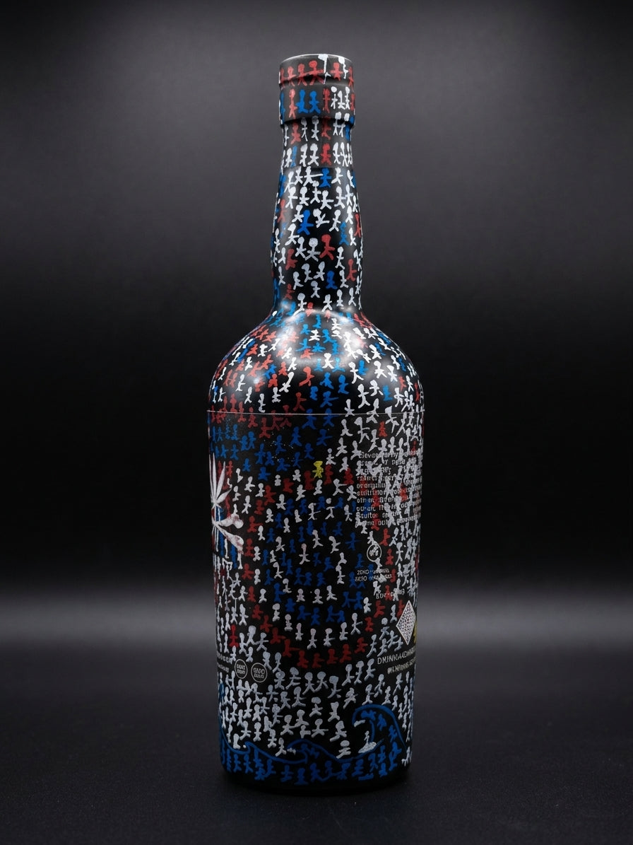 Black Market 750ml bottle detail shot — product imagery — Black Market