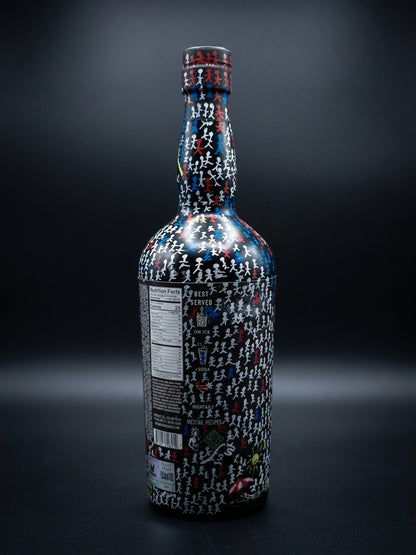 Black Market 750ml bottle detail shot — product imagery — Black Market